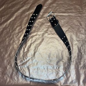 Black belt with many holes